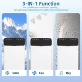 4-in-1 Portable AC with Dehumidifier, Quiet Cooling for 550-750 Sq.Ft.
