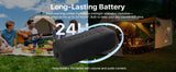 JUOVI Portable Bluetooth 6.0 TWS Pairing Wireless Speaker for Home Outdoor