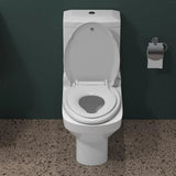 Elongated Toilet Seat with Built in Potty Training Seat Magnetic Kids Seat and Cover, Slow Close Fits