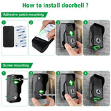 Wireless Voice Duplex Intercom Doorbell 500M Hand Free Two Way Wireless Doorbell Duplex Door Bell for House Home Factory Office
