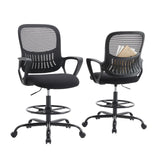 JHK Ergonomic Mid-Back Mesh Backrest Office Desk Chair Computer Lumbar Support Rolling Swivel Gaming Chairs