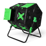 140L Dual Chamber Compost Bin Fast Assemble Tumbling Composting Tumbler