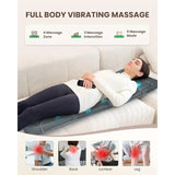 Full Body Massage Mat with Heat Vibration Back Massage Pad for Chair Bed