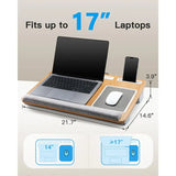 Lap Desk Fits up to 17 inches Laptop Desk, Built in Mouse Pad