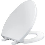 Toilet Seat Slow Close Easy to Install and Clean Durable Plastic White Replacement