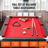 6.3ft Fold-up Pool Table Solid MDF Base Sturdy Metal Legs Full Set Games