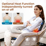 Back Massager with Heat, Massage Chair Pad for Shoulder and Back, Deep Tissue