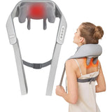 Cordless Neck Shoulder Massager with Heat for Deep Tissue Kneading Relief Enhances Blood Circulation and Eases Muscle Tension I