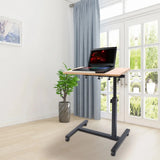 Portable Mobile Lift Computer Folding Desk Study Table Height Adjustable