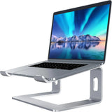 Aluminum Laptop Stand with Ergonomic 6-Inch Elevation for Desk, Compatible