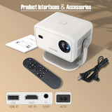 L018 8K Projector Native 1080P 14 WiFi6 Portable Projector for Outdoor