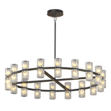 23.6 Inches Luxury Chandeliers Crystal Living Room Bedroom Decorative Light