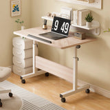 Small Standing Rable Adjustable Height Mobile Stand Up Desk With Wheels