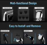 Ufree Beard Trimmer for Men, Waterproof Electric Razor for Nose, Body, Face & Mustache, Cordless