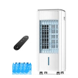 White evaporative cooler w/ 4 ice packs, 7H timer and 70 oscillation,for office