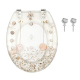 Beautiful Resin Toilet Seat Cover Stainless Steel Slow Down
