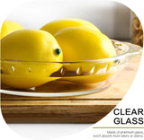 4 Pack Glass Pie Plates, Deep Pie Pans Set 7/8/9/10 Inch with Handles for Baking and serving