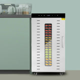 1700W Commercial Food Dehydrator 20 Stainless Steel Trays, Large Machine Capacity Food Dryer