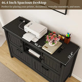 Bestsellerlateral file cabinet 2 drawer with power outlets, farmhouse filing cabinets