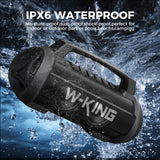 Wireless Loud IPX6 Waterproof Bluetooth Speakers w/ Subwoofer/Bass Boost