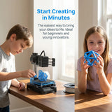 Easythreed K7 Mini FDM 3D Printer, 100x100x100mm Build Volume, Quiet Operation One Key Printing, Safe Entry Level 3D Printer for Kids