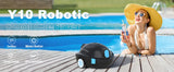 INSE Y10 Cordless Robotic Pool Cleaner, 90 Mins Runtime, Self-Parking