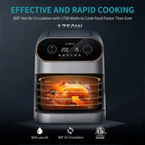 ULTREAN 8.5L Air Fryer Electric Hot fryer Oven Oilless Cooker with LCD Touch Control