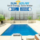 Oval swimming pool cover for water conservation and debris protection