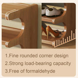 Wooden Shoe Rack Shoes Storage Organizer 6 Layer for Living Room