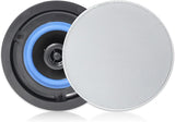 Herdio 2PCS 4'' Ceiling Mounted Speaker HD Digital Stereo Effect Recessed Ceiling Wall Waterproof