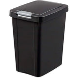 7.5 Gallon TouchTop Wastebasket with Lid, Opens with Touch, Conceals Trash in Kitchen, Bathroom