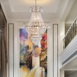 ARLGSITE Luxury Gold Crystal Chandelier Elegant Dazzling K9 Crystals Ceiling Light