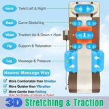 Full Body Massage Mat 3D Body Stretching and Lumbar Traction Back Heating