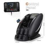 Full Body Massage Chair w/ Heating, Bluetooth Speaker, Airbags, Foot Roller