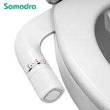 SAMODRA Bidet Non-Electric Toilet Attachment Dual Nozzle Bidet Adjustable