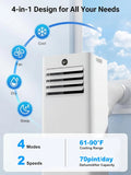 8000BTU Portable Air Conditioners, Portable AC Unit with Dehumidifier