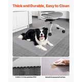 SucceBuy Chair Mat Plastic Floor Protector Rug with Studded Non-Slip