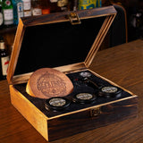 Whiskey Smoker Kit with QuadTorch, 6 Wood Chips & Wood Box for Smoking Drinks