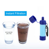 Multifunction Drinking Water Filtering Tools Camping Hiking Water Purifier Straw