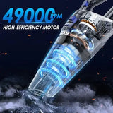 15000PA Strong Suction  Cordless Handheld Car Vacuum Cleaner, Portable