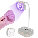 Wireless Nail Lamp LED UV Nail Dryer Rechargeable With Auto Sensor Touch Control Fast Drying Nail Light 360°
