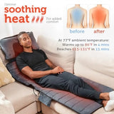 Full Body Massage Mat with Movable Neck Pillow 10 Vibrating Motors