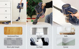 N7P Foldable Cordless Stick Vacuum Cleaner, 20Kpa for Household Cleaning
