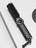 Straightening comb, 2-in-1 ionic hot comb with dense teeth, 15-level temperature