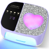 Professional UV LED Nail Lamp Kit Fast Curing Dryer 4 Timer Settings Cordless Rechargeabl