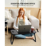 Bed Desk, Foldable Lap Desk, Portable Lap Table, Laptop Stand with Cup Holder