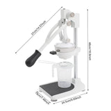 Manual Juicer, Efficient Fruit Juice Extraction Machine,304 Food-Grade Stainless Steel