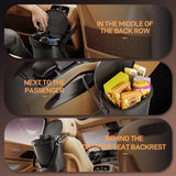 Leakproof Silicone Car Trash Can with Lid, 2 Gallon Garbage Bin for Sedan
