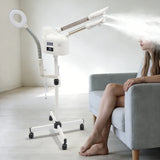 750W Professional 3-in-1 Dual-Head Facial Steamer w/LED Light & Magnifying Glass,