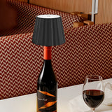 Wireless Bottle Table Lamp 3-color and Stepless Dimming Night Lamp 2000mAh Desk Lamps